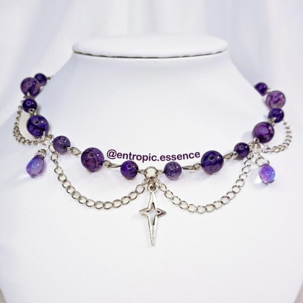 Halskette Purple Star